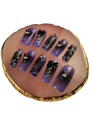 Kuromi Dark Black Purple Magic